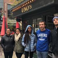 TRIO TPSSS Students and Staff at Uno's Pizzeria